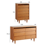 高級チェリー材キャビネット ガラス張り収納家具 | エレガントなインテリア fyx-853