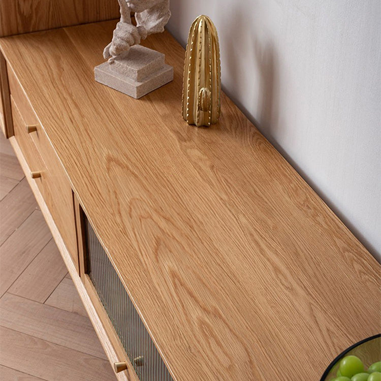 【高級素材】多目的テレビ台 | チェリー材&オーク&ガラス&銅&キリ仕様 fyx-855