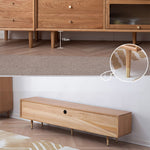 【高級素材】多目的テレビ台 | チェリー材&オーク&ガラス&銅&キリ仕様 fyx-855