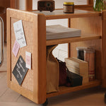 チェリー材&強化ガラス使用の高級センターテーブル|モダンでスタイリッシュなデザイン fyx-878