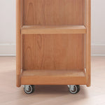 チェリー材&強化ガラス使用の高級センターテーブル|モダンでスタイリッシュなデザイン fyx-878