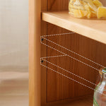 チェリー材&強化ガラス使用の高級センターテーブル|モダンでスタイリッシュなデザイン fyx-878