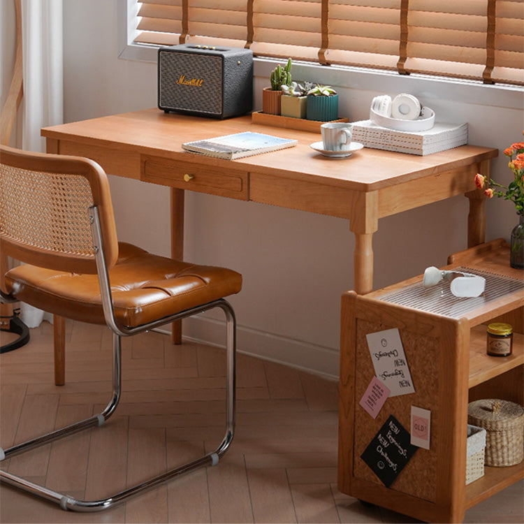 チェリー材&強化ガラス使用の高級センターテーブル|モダンでスタイリッシュなデザイン fyx-878