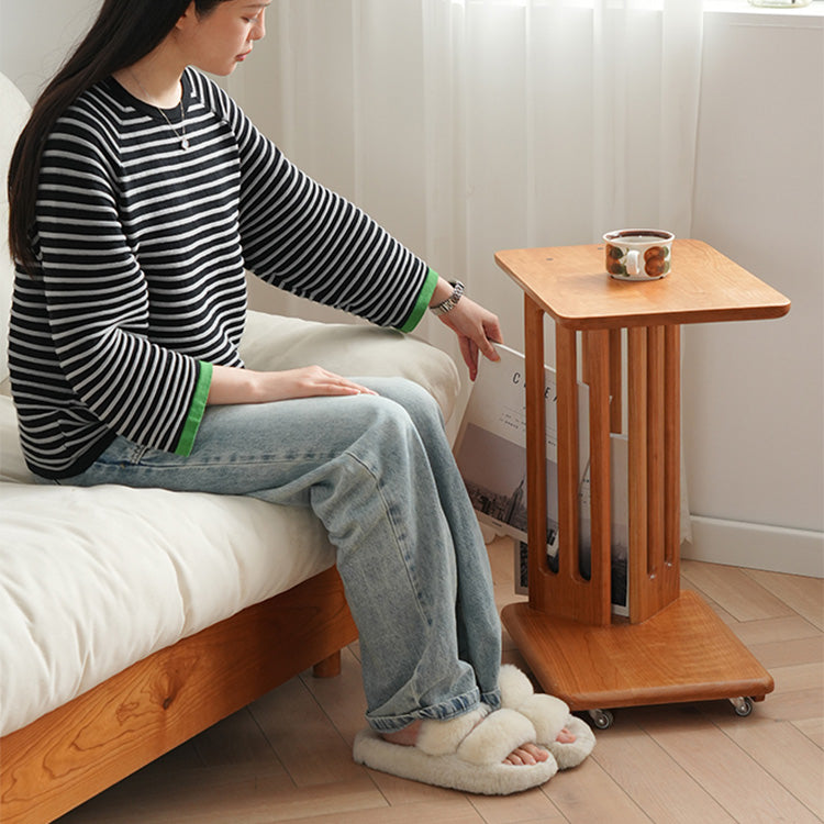 高品質チェリー材使用 センターテーブル - シックで温かみのある木製テーブル fyx-881