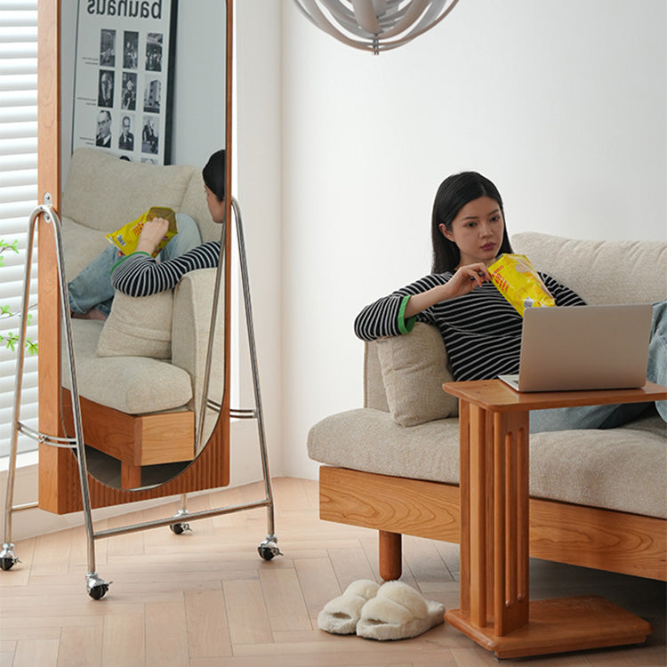 高品質チェリー材使用 センターテーブル - シックで温かみのある木製テーブル fyx-881