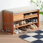 チェリー材&コーデュロイ キャビネット|高級感あふれる収納家具 fyx-899