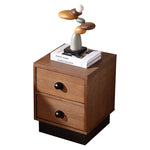 アッシュ材のシンプルなナイトテーブル|収納力抜群の引き出し付きデザイン fzgf-3103