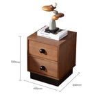 アッシュ材のシンプルなナイトテーブル|収納力抜群の引き出し付きデザイン fzgf-3103