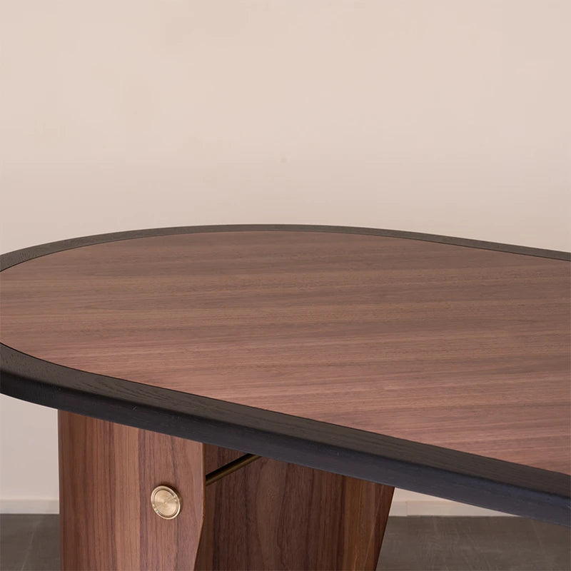 アッシュ材オーバルテーブル – モダンデザインの食卓、リビングルームに最適なスタイリッシュ家具 fzgf-3107