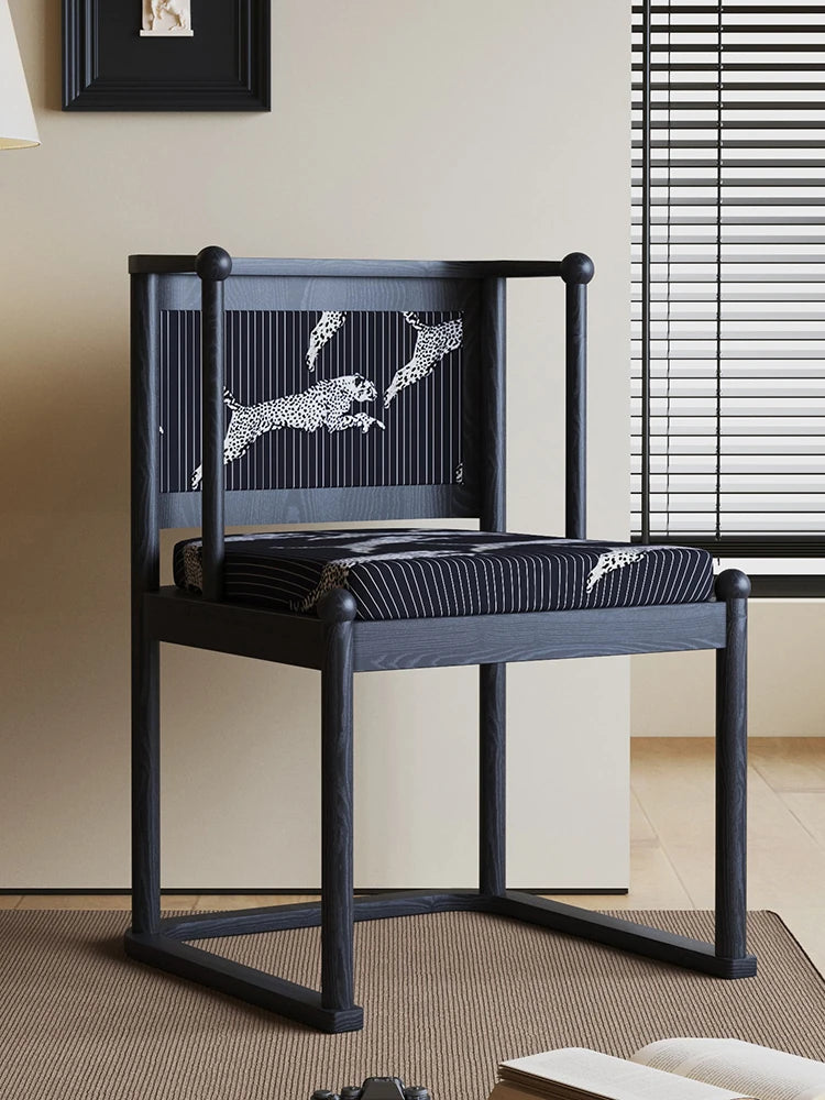 シンプルでスタイリッシュなアッシュ材・合皮チェア | インテリアにぴったりな快適な座り心地 fzgf-3109