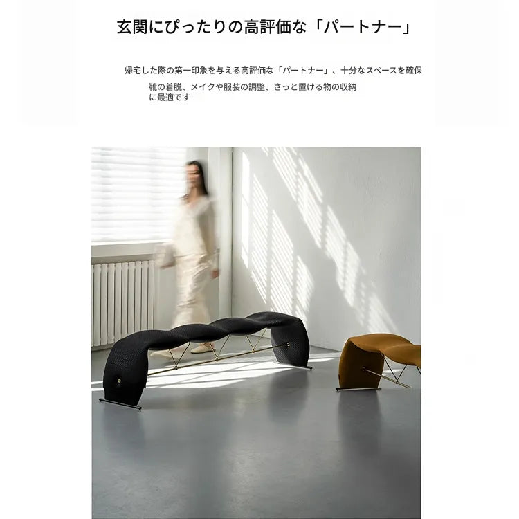 スツール イエロー ブラック アイアン ステンレス fzy-3324