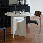 テーブル ホワイト ブラック カラー1 多層板 石材天板 fzy-3325