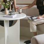 テーブル ホワイト ブラック カラー1 多層板 石材天板 fzy-3325