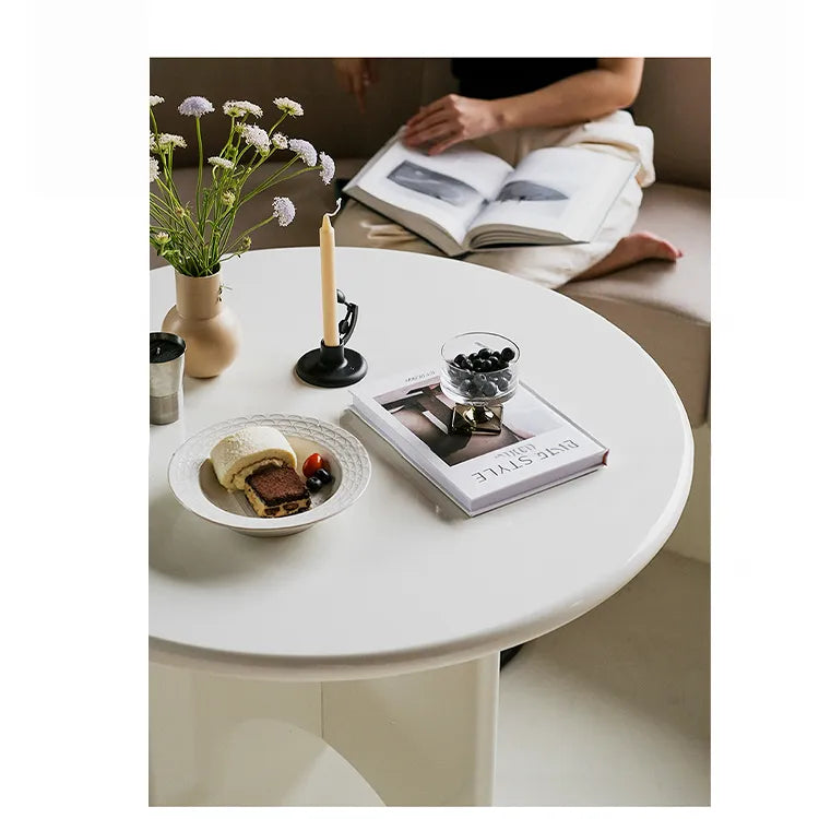 テーブル ホワイト ブラック カラー1 多層板 石材天板 fzy-3325