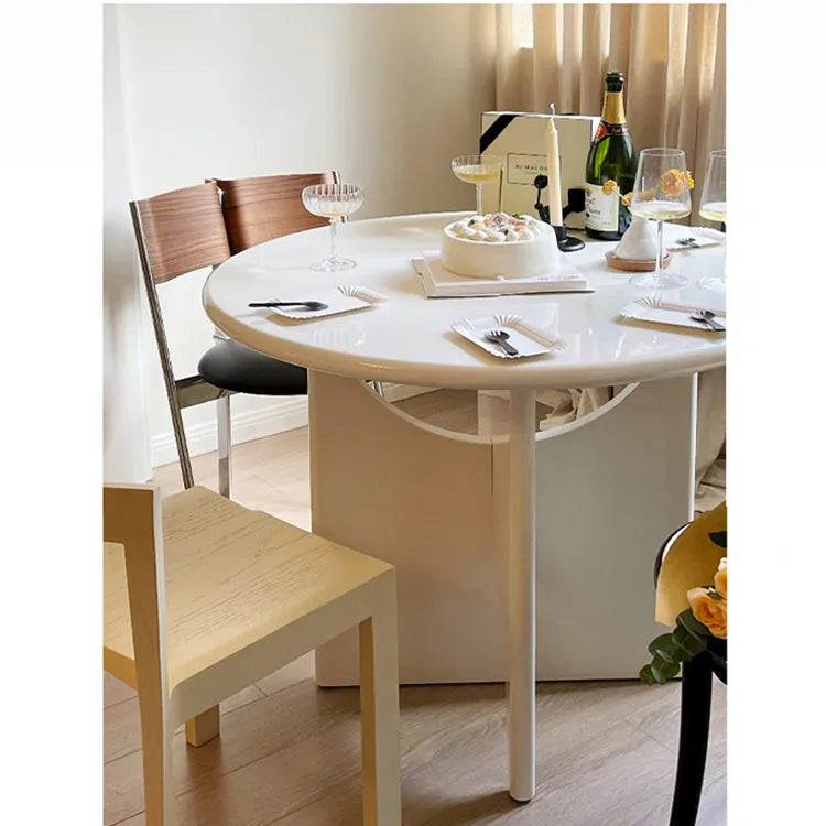 テーブル ホワイト ブラック カラー1 多層板 石材天板 fzy-3325