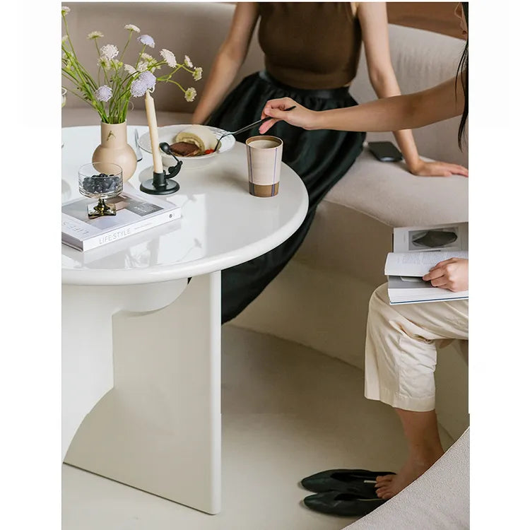 テーブル ホワイト ブラック カラー1 多層板 石材天板 fzy-3325