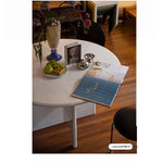 テーブル ホワイト ブラック カラー1 多層板 石材天板 fzy-3325