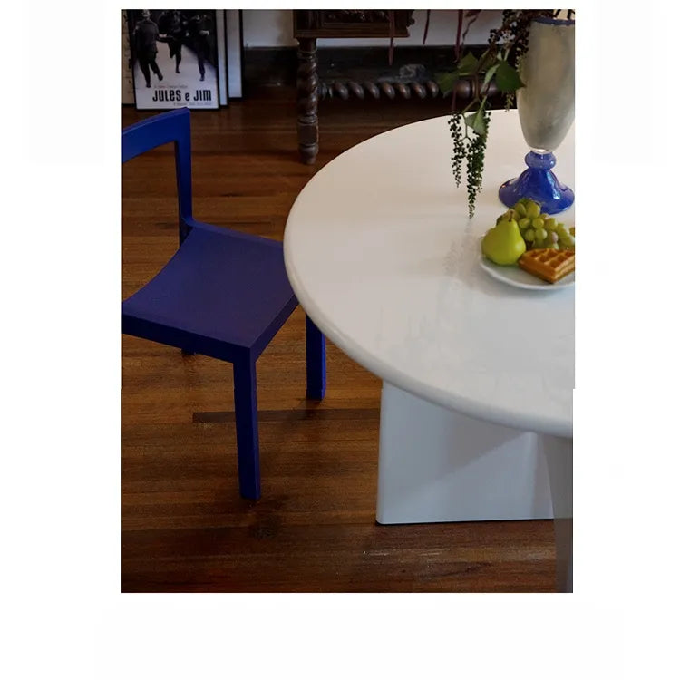 テーブル ホワイト ブラック カラー1 多層板 石材天板 fzy-3325