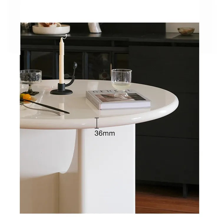 テーブル ホワイト ブラック カラー1 多層板 石材天板 fzy-3325