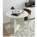 テーブル ホワイト ブラック カラー1 多層板 石材天板 fzy-3325