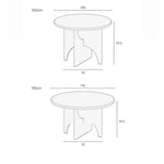 テーブル ホワイト ブラック カラー1 多層板 石材天板 fzy-3325