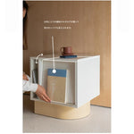 キャビネット ホワイト ブラック 多層板 ステンレス ガラス fzy-3327