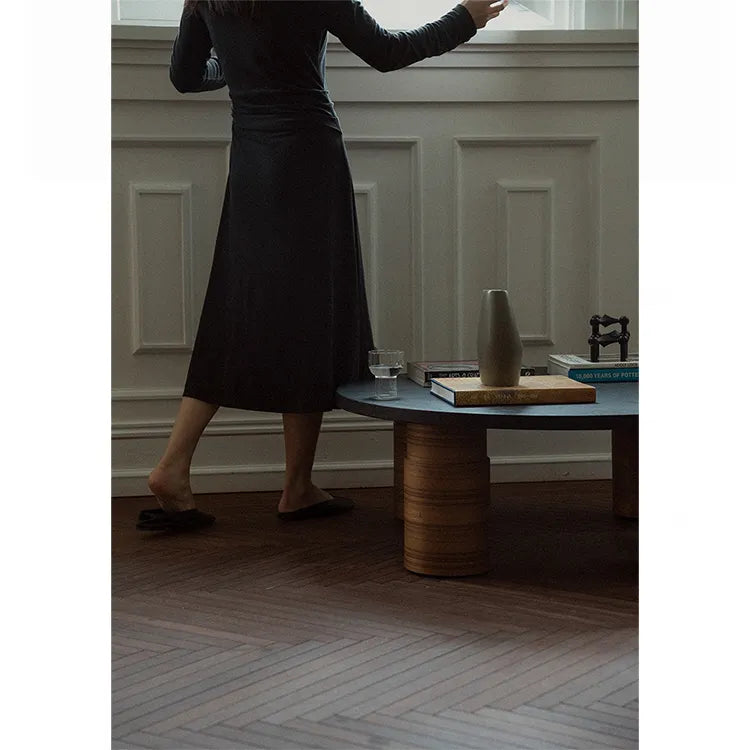 センターテーブル ブラック 多層板 ステンレス 中密度繊維板 fzy-3330