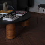 センターテーブル ブラック 多層板 ステンレス 中密度繊維板 fzy-3330