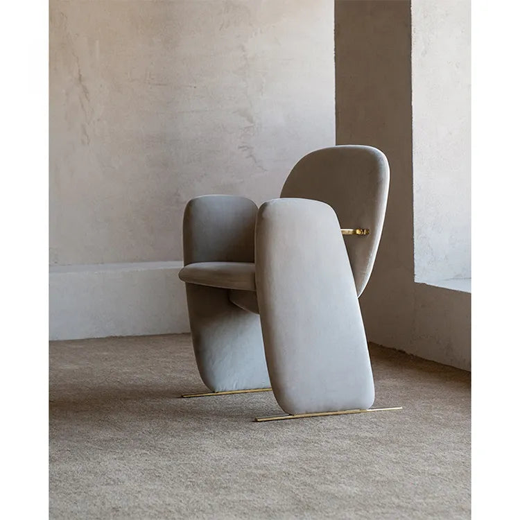 チェア ベージュ オレンジ ブルー 多層板 ステンレス fzy-3331