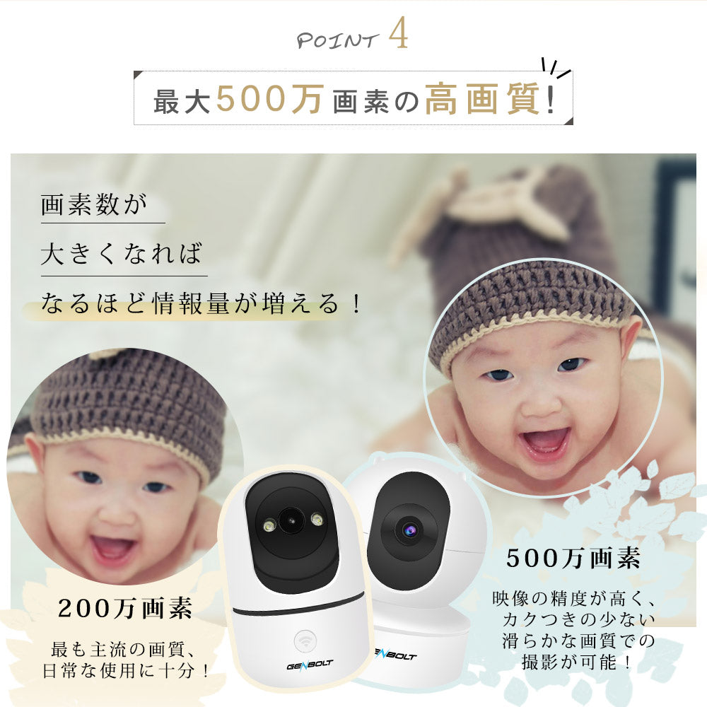 500万画素自動追跡夜間撮影パンチルト対応 Z-GB105