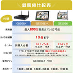最新防犯カメラを1~10台まで自由に組み合わせ可能なセット K-GB205