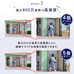 ドーム型カメラ屋外対応最大800万画素赤外線搭載カメラ S-GB206