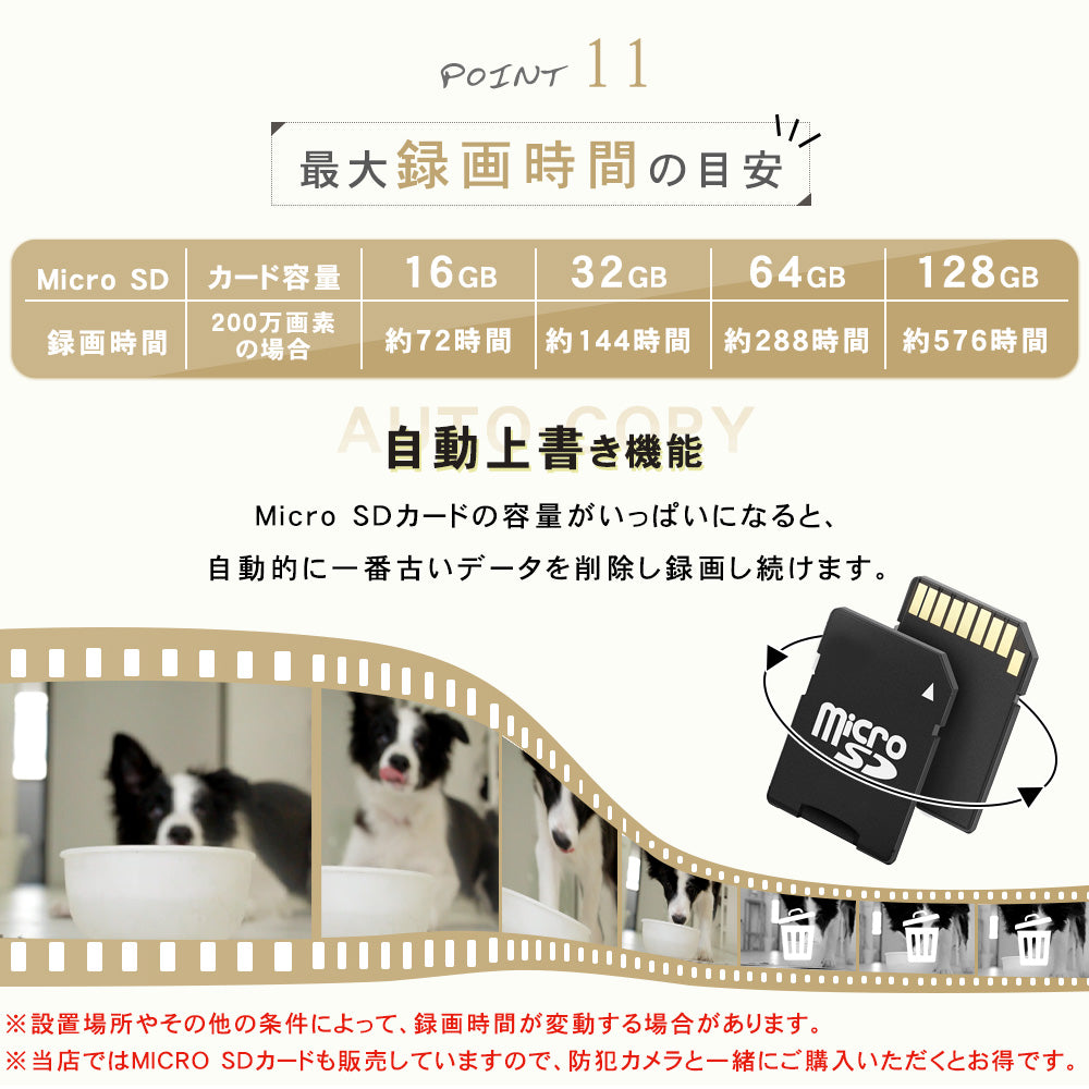 ドーム型カメラ屋外対応最大800万画素赤外線搭載カメラ S-GB206