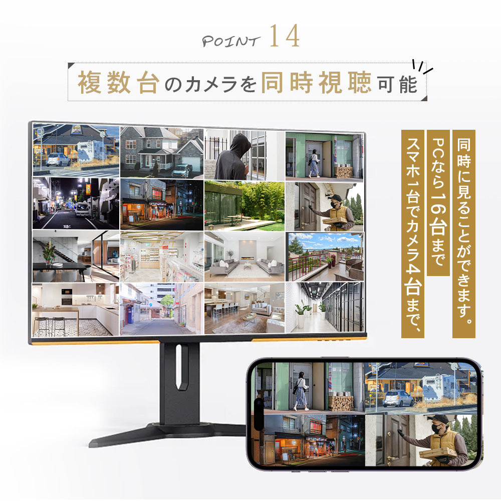 ドーム型カメラ屋外対応最大800万画素赤外線搭載カメラ S-GB206