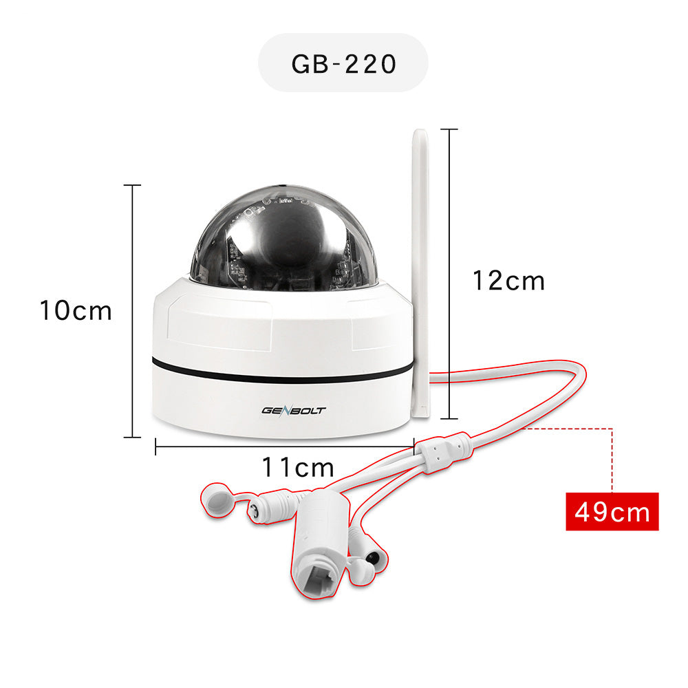 ドーム型カメラ屋外対応最大800万画素赤外線搭載カメラ S-GB206