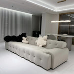 直線型 ファブリックソファ ブラック|イタリアンミニマル 寝室向け リビング対応 ggjj-0226-71