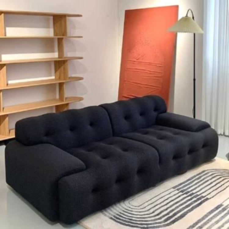 直線型 ファブリックソファ ブラック|イタリアンミニマル 寝室向け リビング対応 ggjj-0226-71