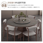 高級アッシュ材とセラミックの多層板テーブル hagst-1673