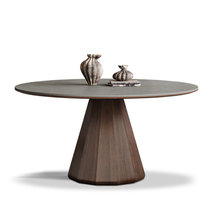 北欧風無垢材ダイニングテーブル モダンデザイン セラミック天板付き hagst-1825