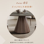 北欧風無垢材ダイニングテーブル モダンデザイン セラミック天板付き hagst-1825
