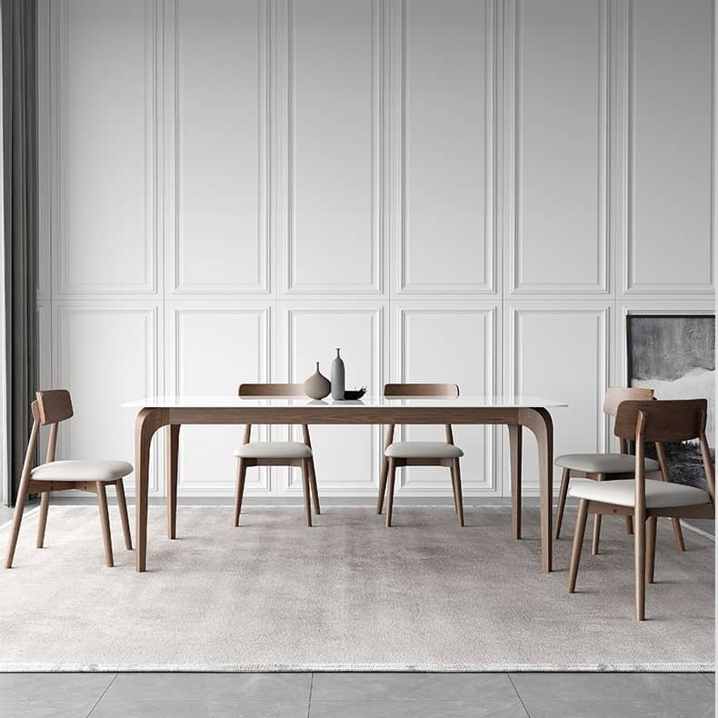 セラミック&アッシュ材の多層板テーブル - デザイン性と耐久性を兼ね備えた逸品 hagst-317