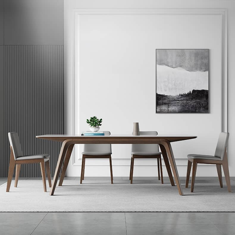 セラミック&アッシュ材テーブル - モダンなデザインと高耐久性 hagst-323