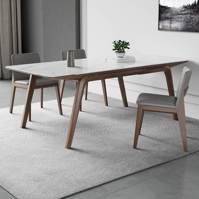 セラミック&アッシュ材テーブル - モダンなデザインと高耐久性 hagst-323