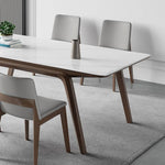 セラミック&アッシュ材テーブル - モダンなデザインと高耐久性 hagst-323