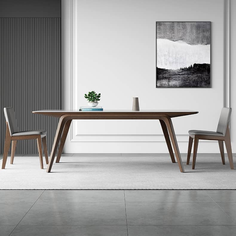 セラミック&アッシュ材テーブル - モダンなデザインと高耐久性 hagst-323