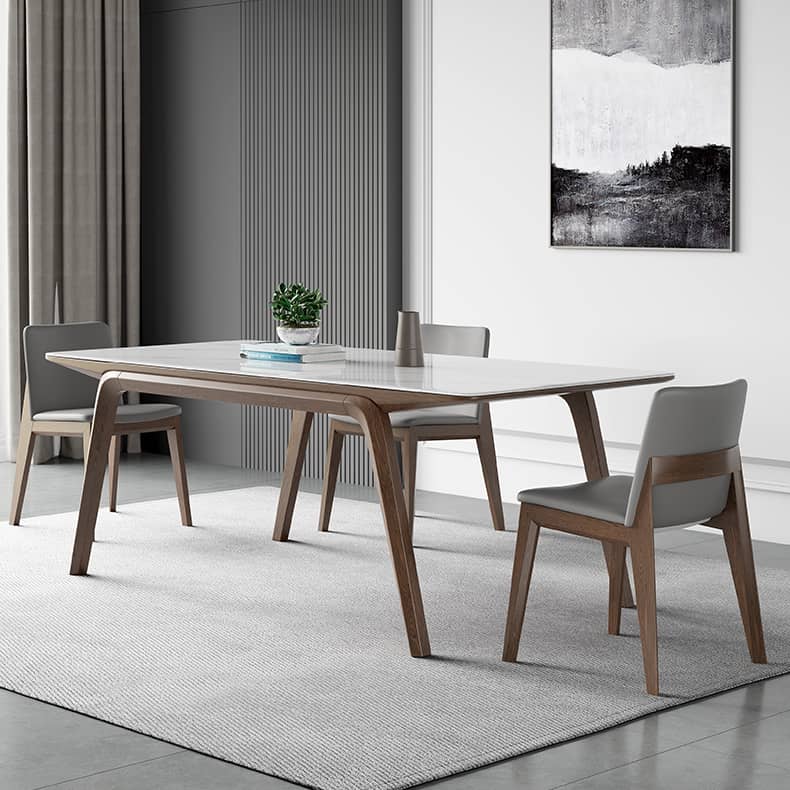 セラミック&アッシュ材テーブル - モダンなデザインと高耐久性 hagst-323