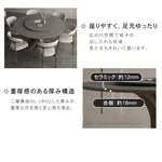 セラミック×アッシュ材デザイン多層板テーブル - スタイリッシュで耐久性抜群 hagst-326