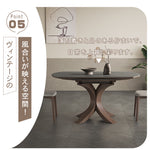 セラミック&アッシュ材使用の高級多層板テーブル - モダンデザインと耐久性抜群 hagst-327