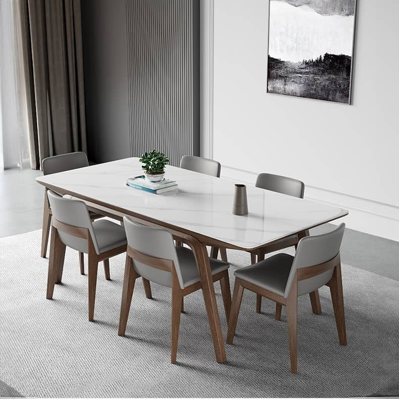 高級アッシュ材使用!スタイリッシュで快適な合皮チェア hagst-329