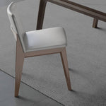 高級アッシュ材使用!スタイリッシュで快適な合皮チェア hagst-329